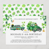 Uitnodiging op dag van dag tot dag van sociale afv (Voorkant / Achterkant)