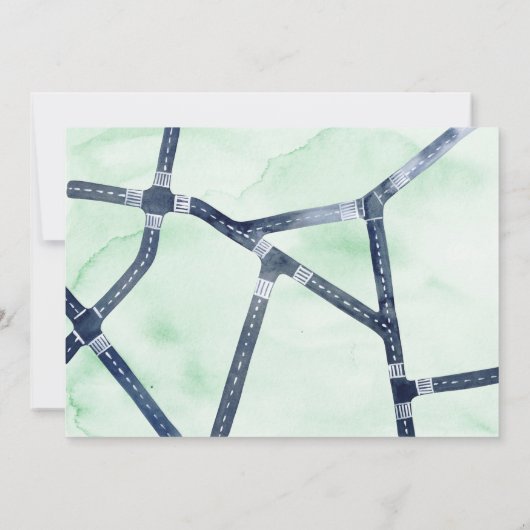 Uitnodiging op dag van dag tot dag van sociale afv (Achterkant)