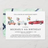 Uitnodiging op dag van dag tot dag van sociale afv (Voorkant / Achterkant)