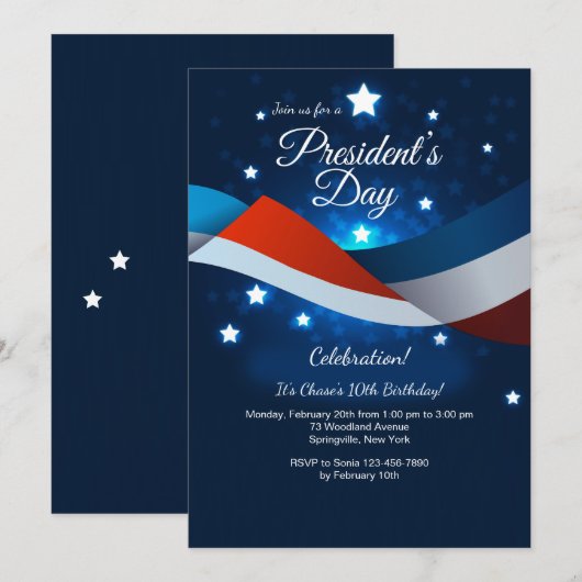 Uitnodiging op dag van president (Voorkant / Achterkant)