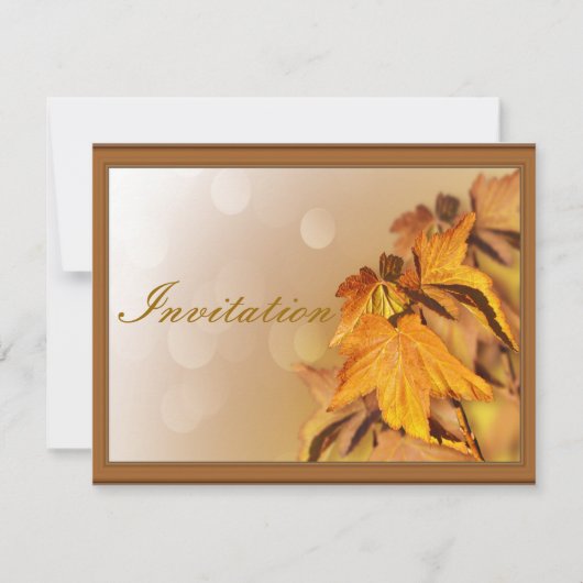 Uitnodiging op dag van Thanksgiving (Voorkant)