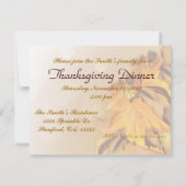 Uitnodiging op dag van Thanksgiving (Achterkant)