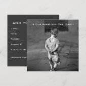 uitnodiging op de dag van aanneming (Voorkant / Achterkant)