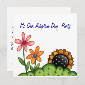 uitnodiging op de dag van aanneming (Voorkant / Achterkant)