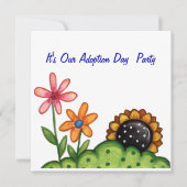 uitnodiging op de dag van aanneming (Voorkant)