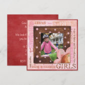 uitnodiging op de dag van aanneming (Voorkant / Achterkant)