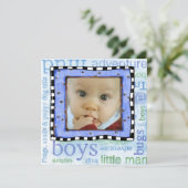 uitnodiging op de dag van aanneming (Staand voorkant)