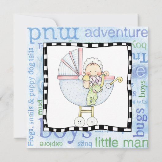 uitnodiging op de dag van aanneming (Voorkant)