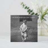 uitnodiging op de dag van aanneming (Staand voorkant)