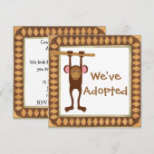 uitnodiging op de dag van aanneming (Voorkant / Achterkant)