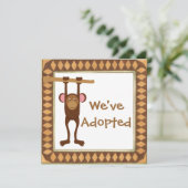 uitnodiging op de dag van aanneming (Staand voorkant)