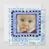 uitnodiging op de dag van aanneming (Voorkant)