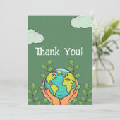 Uitnodiging op de Dag van de Aarde (Staand voorkant)