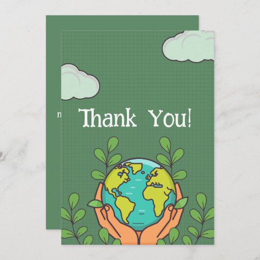 Uitnodiging op de Dag van de Aarde (Voorkant / Achterkant)