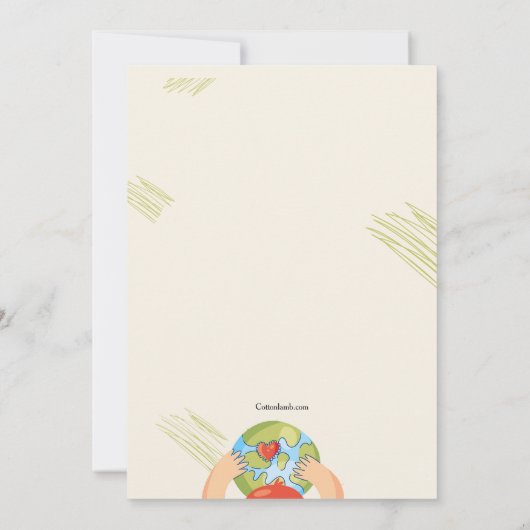 Uitnodiging op de Dag van de Aarde (Achterkant)