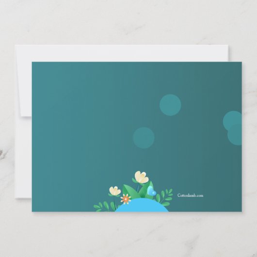 Uitnodiging op de Dag van de Aarde (Achterkant)