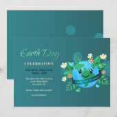 Uitnodiging op de Dag van de Aarde (Voorkant / Achterkant)