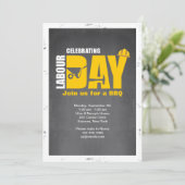 Uitnodiging op de dag van de arbeid (Staand voorkant)