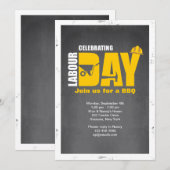 Uitnodiging op de dag van de arbeid (Voorkant / Achterkant)