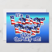 Uitnodiging op de Dag van de Arbeid (Voorkant)