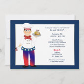 Uitnodiging op de Dag van de Arbeid, Chef Serving (Achterkant)