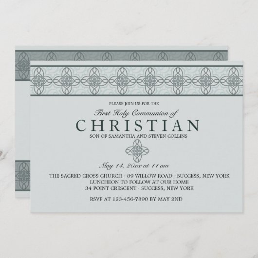 Uitnodiging op de dag van de dag (Voorkant / Achterkant)