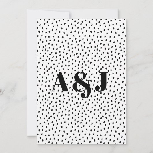 Uitnodiging op de dag van de dag van de moderne br (Achterkant)