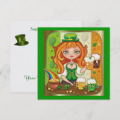 Uitnodiging op de dag van Saint Patrick (Voorkant / Achterkant)