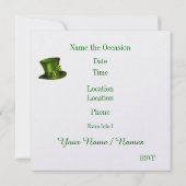 Uitnodiging op de dag van Saint Patrick (Achterkant)