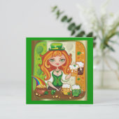 Uitnodiging op de dag van Saint Patrick (Staand voorkant)