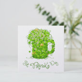 Uitnodiging op de dag van Saint Patrick (Staand voorkant)