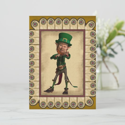 Uitnodiging op de dag van Saint Patrick (Staand voorkant)