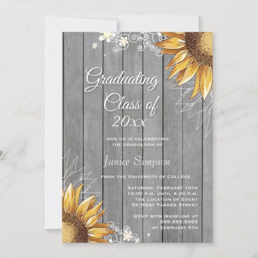 Uitnodiging op de landelijke feestdag voor de grad (Voorkant)