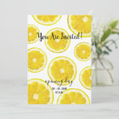 Uitnodiging op de openingsdag van de limonade. Vru (Staand voorkant)