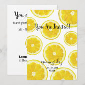 Uitnodiging op de openingsdag van de limonade. Vru (Voorkant / Achterkant)