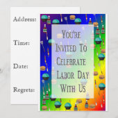 Uitnodiging op de werkdag (Voorkant / Achterkant)