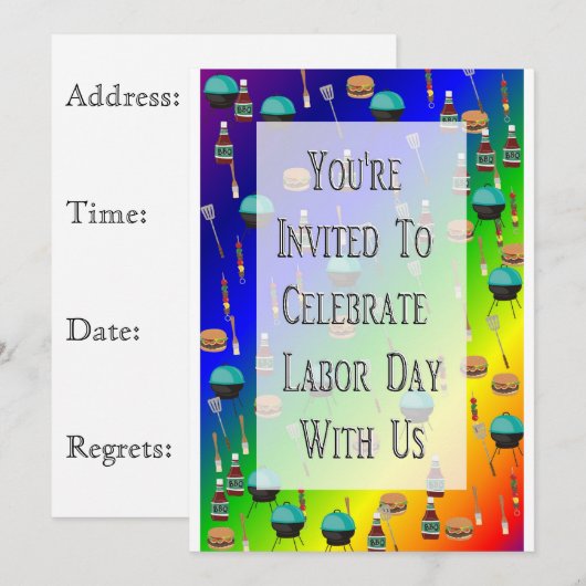 Uitnodiging op de werkdag (Voorkant / Achterkant)