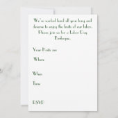 Uitnodiging op de werkdag (Achterkant)