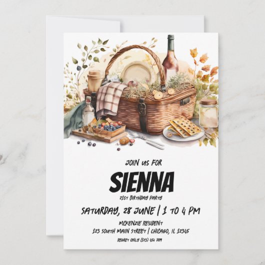 Uitnodiging op Europese wijze voor de zomer van Pi (Voorkant)