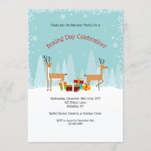 Uitnodiging op feestdag