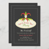 Uitnodiging op feestdag april (Voorkant / Achterkant)