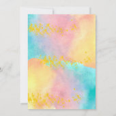 Uitnodiging op feestdag en verf voor volwassenen (Achterkant)