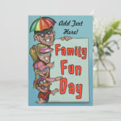 Uitnodiging op feestdag om feestelijke feestdagen  (Staand voorkant)