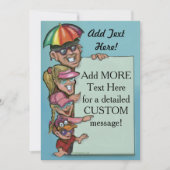 Uitnodiging op feestdag om feestelijke feestdagen  (Voorkant)