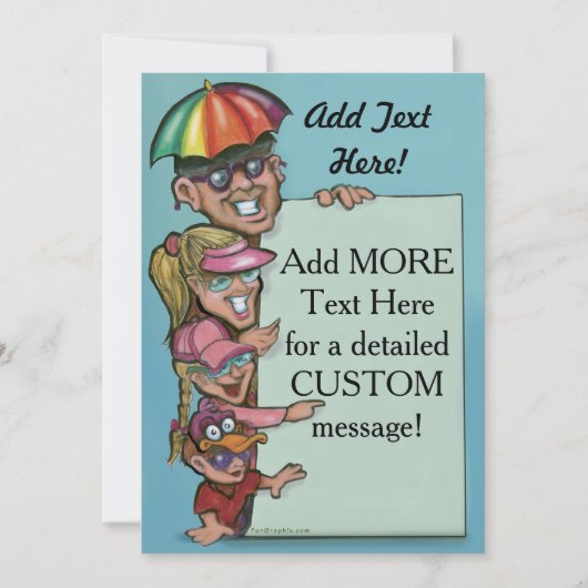 Uitnodiging op feestdag om feestelijke feestdagen  (Voorkant)