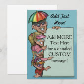 Uitnodiging op feestdag om feestelijke feestdagen  (Voorkant / Achterkant)