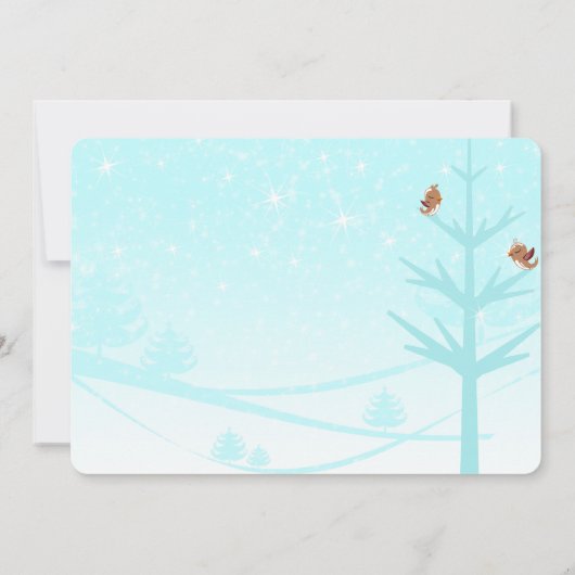 Uitnodiging op feestdag van het bedrijf. (Achterkant)