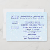 Uitnodiging op feestdag van het bedrijf. (Voorkant)