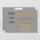 Uitnodiging op feestdag van het bedrijf. (Voorkant / Achterkant)