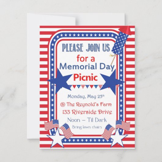 Uitnodiging op herdenkingsdag (Voorkant)